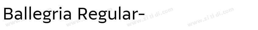 Ballegria Regular字体转换